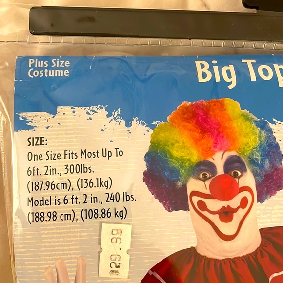 Adult Clown Halloween Costume - Picture 3 of 4